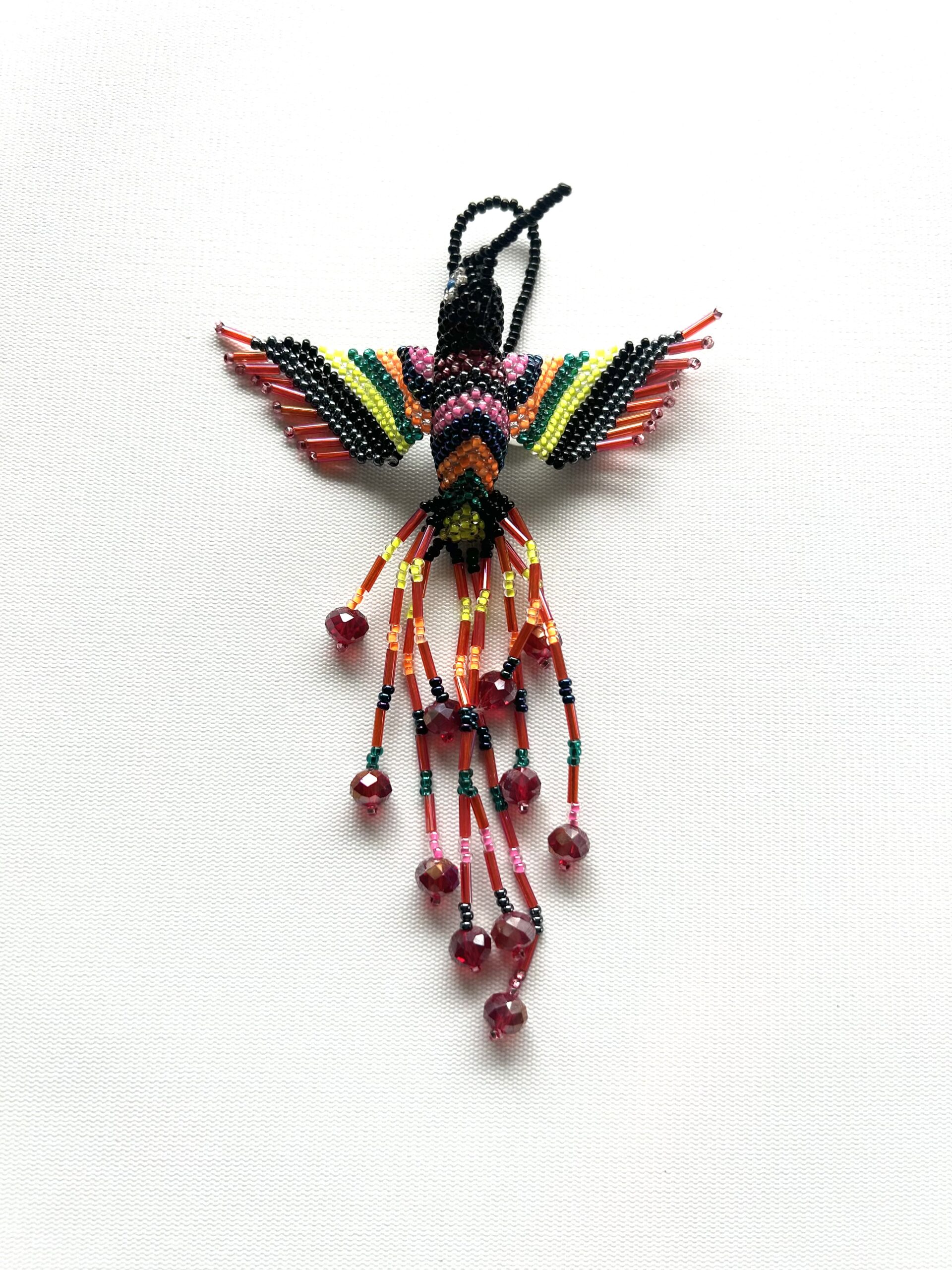Black head Striped Wing Hummingbird Ornament