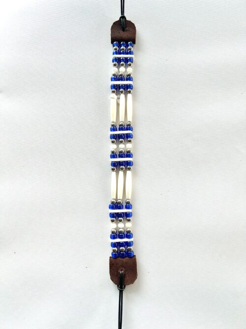 Blue Bone Pearl Throat Choker - Image 3