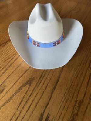 Blue Center Whisper Hatband