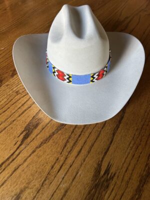 Blue Red Yellow Lightening Bolt Hatband