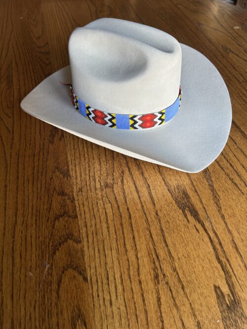 Blue Red Yellow Lightening Bolt Hatband - Image 2