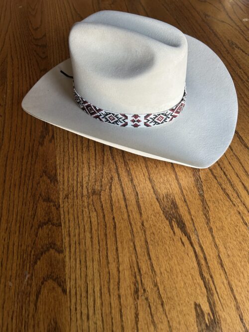 Brown Black White Whisper Hatband - Image 2