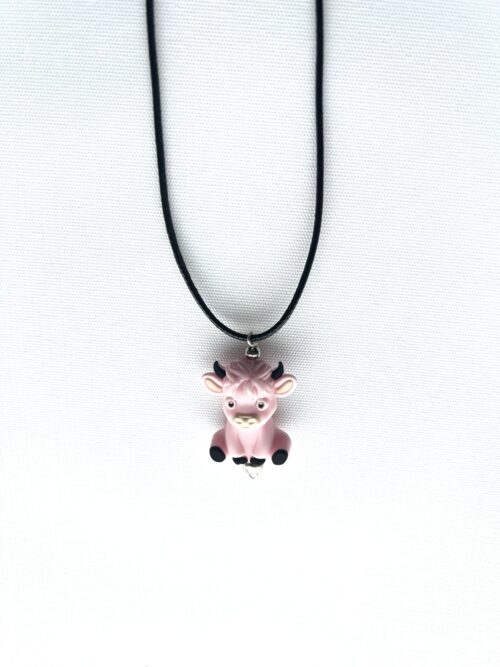 Child Pink Buffalo Necklace