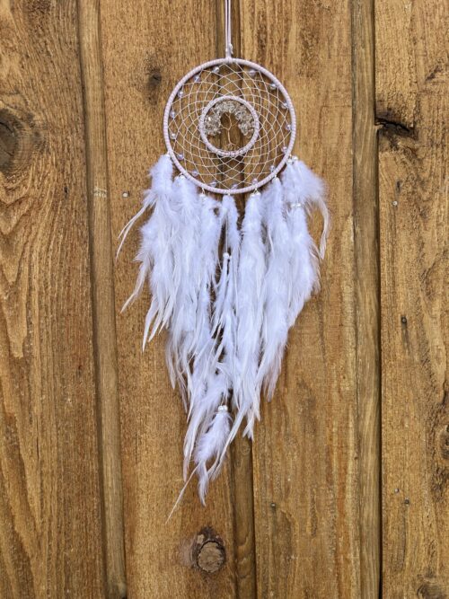 Clear Quartz Tree of Life Dreamcatcher