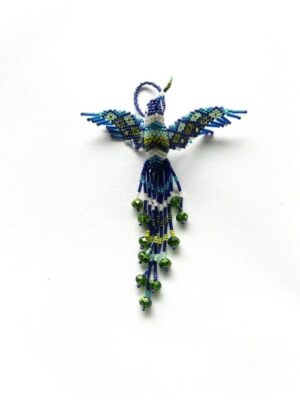 Cobalt Head Blue Diamond Wing Hummingbird Ornament