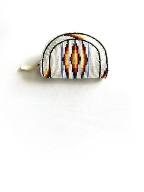 Fire White Band Shoshone Style Coin Purse