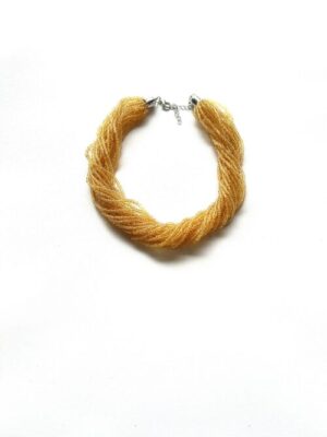 Golden Light Beaded Choker