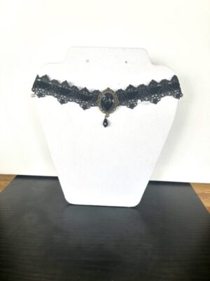 Gothic Black Velvet with Black Velvet Choker