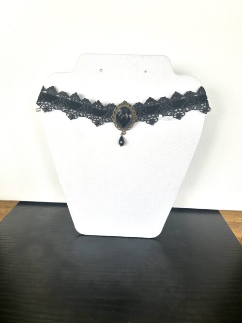 Gothic Black Velvet with Black Velvet Choker