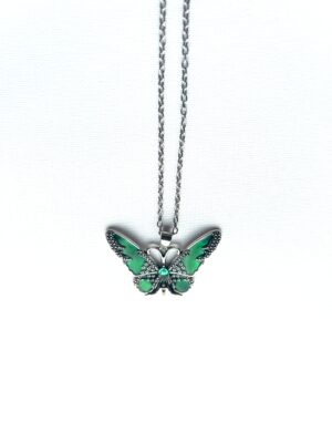 Green Butterfly Necklace