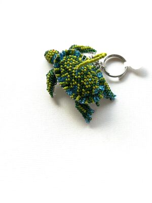 Green Teal Turtle Key Chain