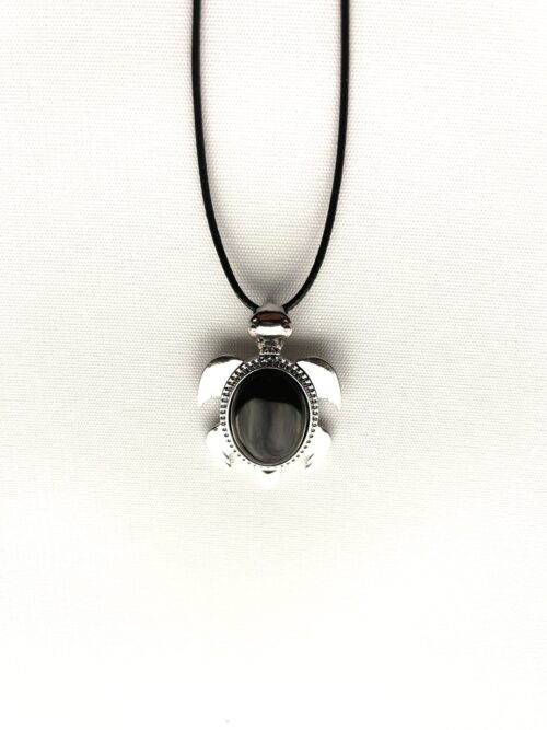 Onyx Turtle Necklace