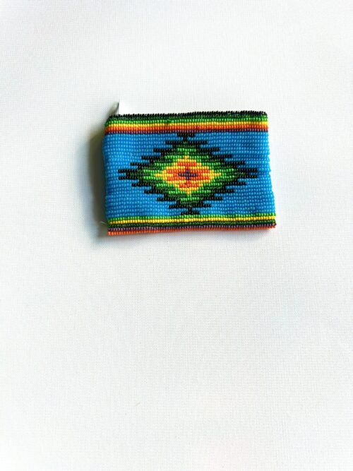 Orange Soul Blue Sarape Coin Purse