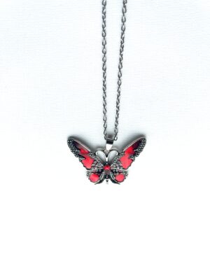Red Butterfly Necklace