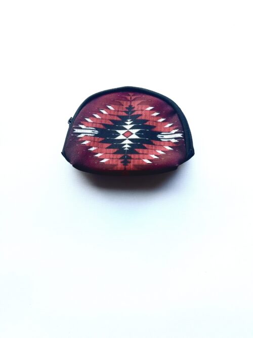 Red Whisper Chevron - Coin Purse