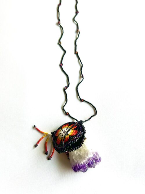 Sacred Flower Cosmic Purple Medicine Pouch - Image 2