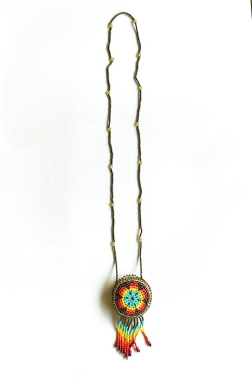 Sacred Flower Frosty Gold Medicine Pouch