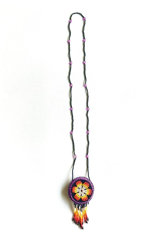 Sacred Flower Frosty Magenta Medicine Pouch
