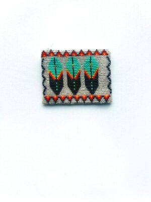 Silver 3 Feather Coin Purse