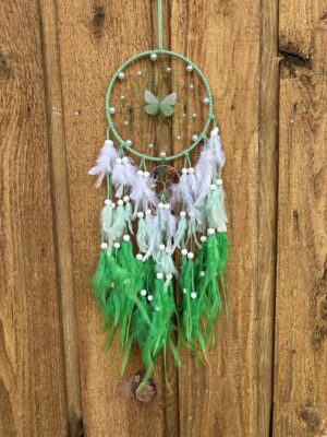 Butterfly Heart Green Tree of Life Dreamcatcher