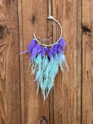 New Moon Aqua Purple Dreamcatcher