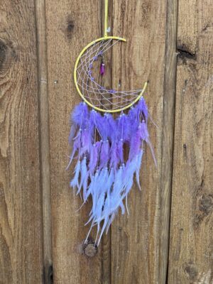 New Moon Magenta Drop Lavender Dreamcatcher