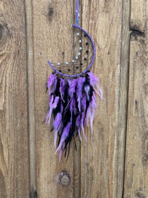 New Moon Purple Black Dreamcatcher