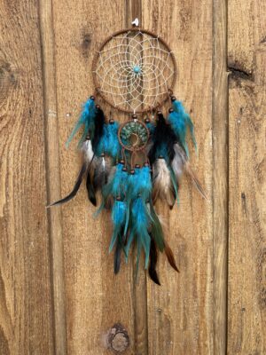 Turquoise Heart Jade Tree of Life Dreamcatcher