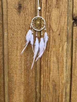 White Snowy Pearl Dreamcatcher