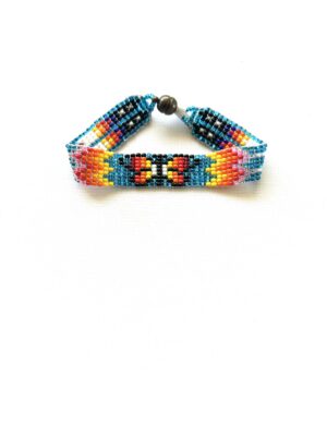 Blue Sparkle Butterfly Magnet Clasp Bracelet