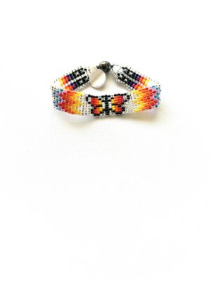 Silver Butterfly Magnet Clasp Bracelet