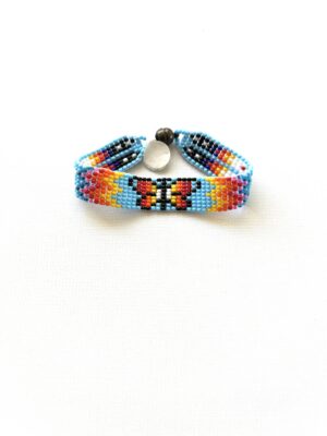 Turquoise Butterfly Magnet Clasp Bracelet